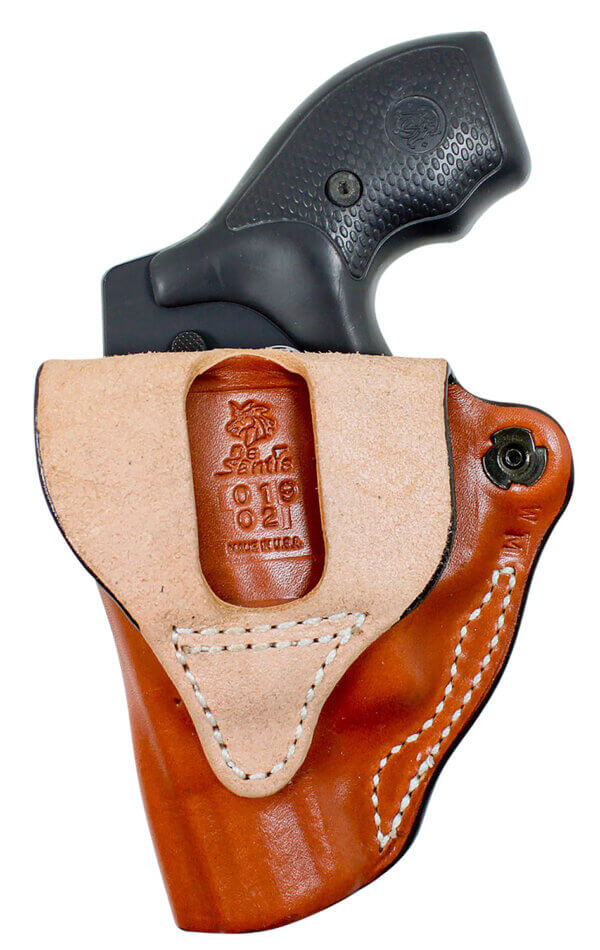 DeSantis Gunhide 019TA3NZ0 Mini Scabbard OWB Tan Leather Belt Slide Fits Glock 48 Right Hand