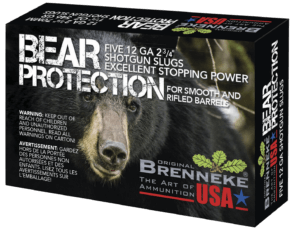 Brenneke SL122BPM Bear Protection  12 Gauge 2.75″ 1 3/8 oz Slug Shot 5 Per Box/ 50 Case