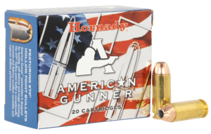 Hornady 91224 American Gunner 10mm 155 gr 20 Per Box 10 Cs
