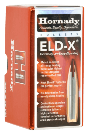 Hornady 26174 ELD Match 6.5mm .264 123 gr Extremely Low Drag-Match 100 Per Box 25 Case