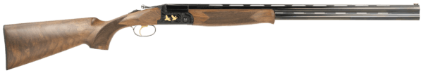 Italian Firearms Group FRSLX600BL41028 SLX 600 410 Gauge 3″ 2rd 28″ O/U Black Barrel/Gold Inlay Engraved Rec Walnut Furniture Fiber Optic Sight Technichoke XP50 Chokes