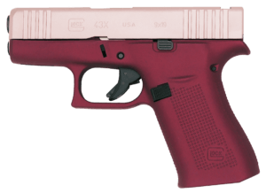 Glock PX4350204FRMOSHH G43X MOS Sub-Compact 9mm Luger 10+1 3.41″ Black GMB Barre Pink Cerakote MOS Cut/Serrated Steel Slid Happy Hour Cerakote Polymer Frame w/Beavertail & Picatinny Rail Ambidextrous