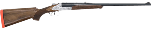 Sabatti SBCLB5E450EDL Big Five Classic EDL 450 Nitro Express 2rd 24″ Blued Cold Hammer Forged Barrel  Silver Engraved Steel Receiver  Brass Bead Front/Express Rear Sights  Hand Oiled Checkered Walnut Stock  Includes Scope Base