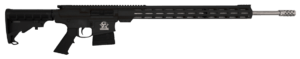 Great Lakes Firearms GL10243SSBLK AR-10  243 Win 5 1 24″  Black  20″ M-Lok Handguard Fixed Hogue OverMolded Stock  A2 Grip  Muzzle Brake