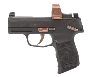 Sig Sauer 365XL9ROSEMSRXZE P365XL COMP Rose Kit w/Red Dot Micro-Compact Frame 9mm Luger 12+1  3.70 Black Carbon Steel Barrel  Black Nitron Integrally Compensated/Optic Ready/Serrated Stainless Steel Slide  Black w/Matte Rose Gold Controls Stainless Steel”