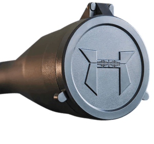 Huskemaw Optics 20SFC520T Tactical Flip-Up Lens Caps Black Rubber 50mm Objective Compatible w/ Tactical Hunter 5-20x50mm