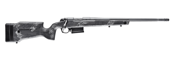 Bergara Rifles B14S751CF B-14 Crest 308 Win 5+1 20 Sniper Gray Cerakote #5 Contour Threaded Barrel  Sniper Gray Cerakote Steel Receiver  Black & Gray Sponge Fixed Carbon Fiber Stock”