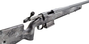 Bergara Rifles B14LM7513CF B-14 Crest 7mm PRC 5+1 22 Sniper Gray Cerakote #5 Contour Threaded Barrel  Sniper Gray Cerakote Steel Receiver  Black & Gray Sponge Fixed Carbon Fiber Stock”