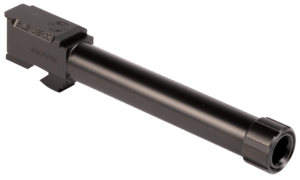 SilencerCo AC50 Threaded Barrel  4.80 40 S&W  Black Nitride Stainless Steel  Fits Glock 22 Gen 2-4″
