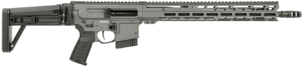 CMMG 60AA90CSG Dissent MK4 6mm ARC 10+1 (2) 16.10″ Sniper Gray Rec/15″ M-Lok Handguard Side Charging Handle Black Side Folding Stock & Zeroed Grip Muzzle Brake 60/90 Ambi Safety Adj. Gas Block