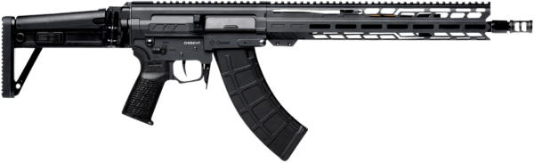 CMMG 86A7F0BSG Dissent MK47 7.62x39mm 30+1 (2) 14.30 P&W  Sniper Gray Rec/13.50″ M-Lok Handguard  Side Charging Handle  Black Side Folding Stock  Zeroed Grip  SVD Brake  60/90 Ambi Safety  Adj. Gas Block”