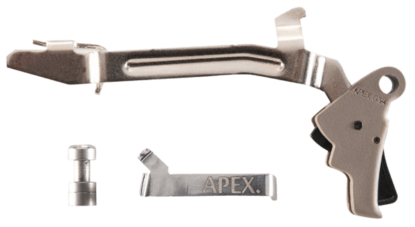 Apex Tactical 102P145 Action Enhancement Slim Flat Dark Earth Drop-In Compatible w/Glock Gen3-4 17/19/22-27/31/32/33/34/35