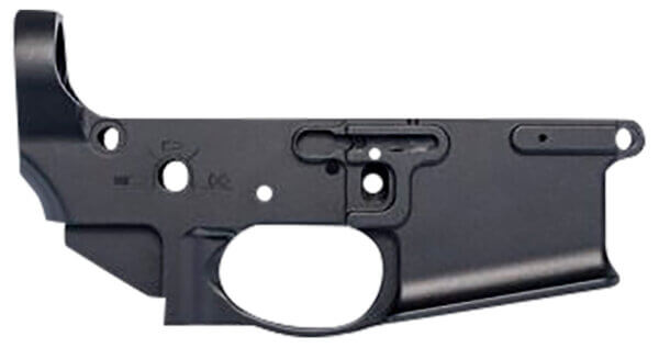 Sons Of Liberty Gun Works BROADSWORDLR Broadsword Ambi Stripped Lower Receiver Black Anodized Aluminum Ambi Controls Flared Magwell Fits Mil-Spec AR-15