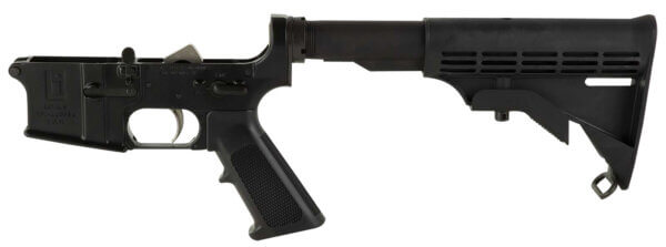 Sons Of Liberty Gun Works MILSPECLOWER Mil-Spec Complete Lower 5.56x45mm NATO Black M4 Style Stock A2 Grip LFT Trigger