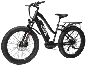 Bakcou E-bikes B-MST26-G-B21 Mule ST 26 Matte Army Green 18″ w/Stand Over Height of 26″ Frame Shimano Alivio Hill-Climbing 9 Speed Bafang M620 Ultra Motor 35+ mph Speed