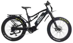 Bakcou E-bikes BS17GB25 Storm 25 Medium Matte Black 17″ w/Stand Over Height of 30.50″ Frame  Sram 9sp  40t Front & Sram 11-34t Rear Cassette Bafang M620 Ultra Motor