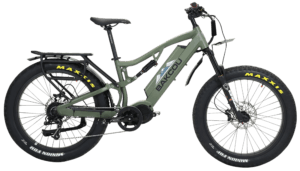 Bakcou E-bikes BS19BB25 Storm 25 Large Matte Black 19″ w/Stand Over Height of 30.50″ Frame  Sram 9sp  40t Front & Sram 11-34t Rear Cassette Bafang M620 Ultra Motor