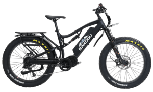 Bakcou E-bikes BS19BB25 Storm 25 Large Matte Black 19″ w/Stand Over Height of 30.50″ Frame  Sram 9sp  40t Front & Sram 11-34t Rear Cassette Bafang M620 Ultra Motor