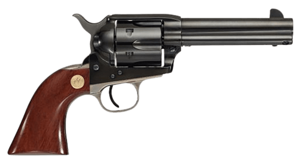 Cimarron MP400B1401 Pistoleer  357 Mag 6 Shot 4.75 Blued Rifled Steel Barrel & Cylinder  Blued Steel Frame w/Nickel Backstrap & Triggerguard  Walnut Grip  Exposed Hammer”