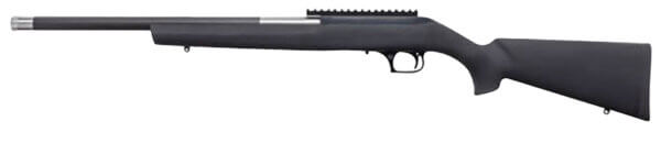 Magnum Research SBA17HMH Magnum Lite 17 HMR 19″ Black Steel Threaded Barrel Black Fixed Hogue OverMolded Stock