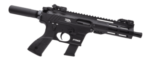 Rock Island PTM9 PTM9  9mm Luger 17+1 5.90  Black  M-LOK Handguard  Polymer Grip  Flash Hider  Flip Up Sights”
