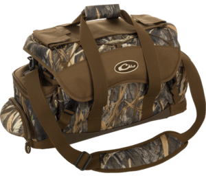 Drake Waterfowl DA2020022 Blind Bag Refuge Mossy Oak Bottomland HD-2 Heavy Duty Nylon Duffle Bag Zipper Closure