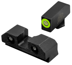 XS Sights GLR201P6G R3D 2.0 Night Sights fits Glock  Black | Green Tritium Green Outline Front Sight Green Tritium  Rear Sight