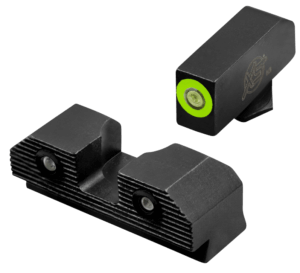 XS Sights GLR203P6N R3D 2.0 Night Sights fits Glock  Black | Green Tritium Orange Outline Front Sight Green Tritium  Rear Sight