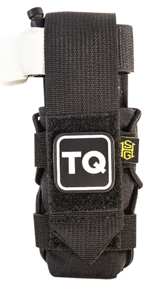 High Speed Gear 11TQ00BK TACO Tourniquet Pouch Black Nylon with Velcro Closure Fits MOLLE Compatible with Most Windlass-Style Tourniquets Includes TQ Patch