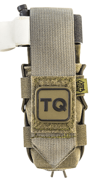 High Speed Gear 11TQ00OD TACO  Tourniquet Pouch  OD Green Nylon with Velcro Closure  Fits MOLLE  Compatible with Most Windlass-Style Tourniquets  Includes TQ Patch