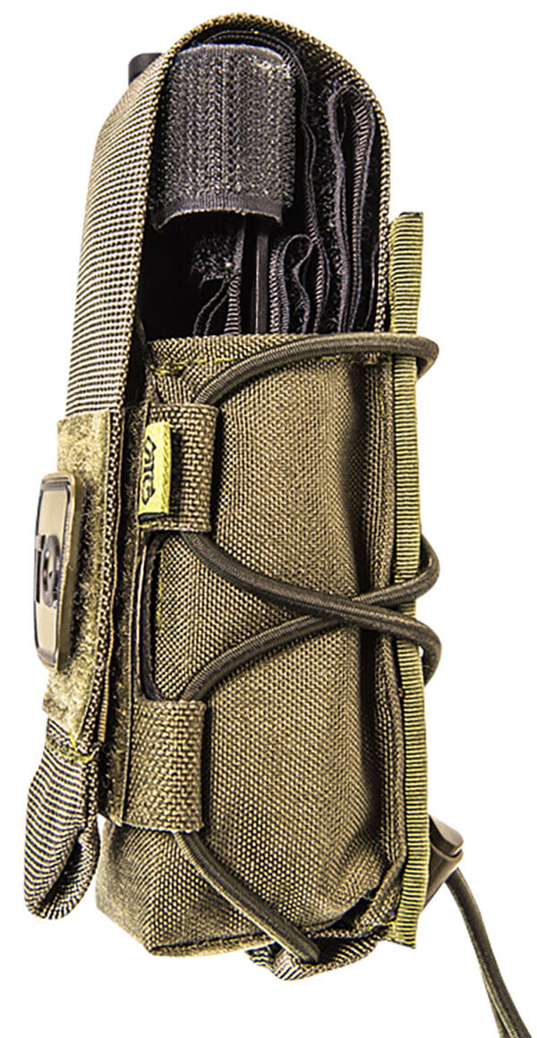 High Speed Gear 11TQ00OD TACO  Tourniquet Pouch  OD Green Nylon with Velcro Closure  Fits MOLLE  Compatible with Most Windlass-Style Tourniquets  Includes TQ Patch