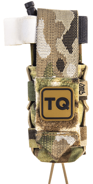 High Speed Gear 11TQ00MC TACO Tourniquet Pouch Multi-Cam Nylon with Velcro Closure Fits MOLLE Compatible with Most Windlass-Style Tourniquets Includes TQ Patch