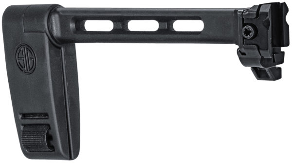 Sig Sauer 8901672 Pivoting Contour Brace Black Fixed/Folding with Locking Hinge Mounts to 1913 Pic. Interface Designed for Sig MCX/MPX