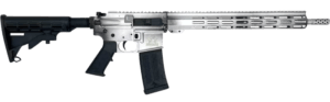 Great Lakes Firearms AR-15 223 Wylde 16″ 30+1 Battleworn Aluminum Rec/15″ Handguard Black M4 Stock & A2 Grip Muzzle Brake