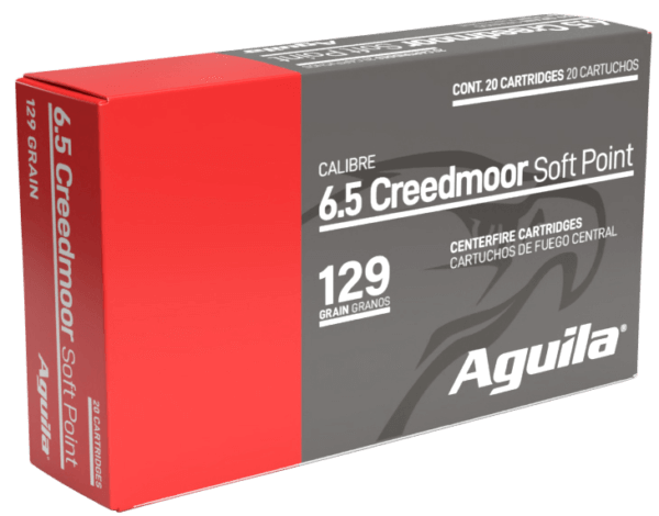 Aguila 81489AG   6.5 Creedmoor 129 gr InterLock Boat Tail Soft Point 20 Per Box/ 10 Case