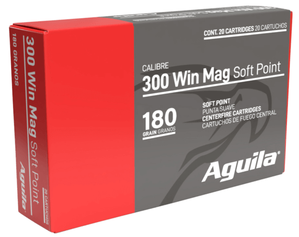 Aguila 82044AG   300 Win Mag 180 gr Soft Point InterLock Boat Tail Soft Point 20rd Box