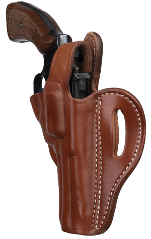 1791 Gunleather RVHX2CBRR RVHX-2  OWB Size 02 Classic Brown Leather Fits Up to 4″ Barrel  K/L-Frame  Belt Slide Right Hand