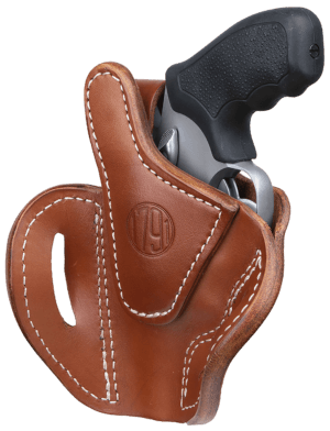 1791 Gunleather RVHX2SCBRR RVHX-2S  OWB Size 02S Classic Brown Leather Fits Up to 3″ Barrel  K/L-Frame  Belt Slide Right Hand