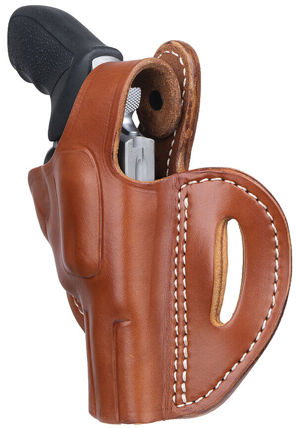1791 Gunleather RVHX2SCBRR RVHX-2S  OWB Size 02S Classic Brown Leather Fits Up to 3″ Barrel  K/L-Frame  Belt Slide Right Hand