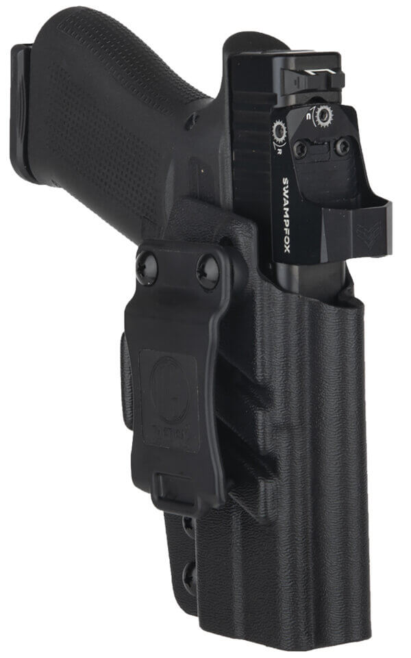 1791 Gunleather TACIWBG43XMOSBLKR Tactical  IWB Black Kydex Compatible w/ Glock 43X MOS Belt Clip Right Hand