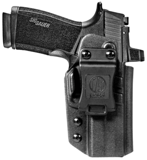 1791 Gunleather TACIWBP365XMBLKR Tactical  IWB Black Kydex Compatible w/ P365-X MACRO Belt Clip Right Hand