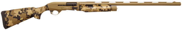 T R Imports A21228OS1 Alpha 2 12 Gauge 3″ 4+1 28″ Flat Dark Earth Cerakote Chrome Lined Vent Rib Barrel & Steel Receiver Old School Camo Synthetic Fixed Stock
