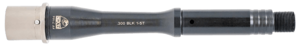 Faxon Firearms 15B35P7NGQ5RNP3 Match Series Gunner 300 Blackout 7.50″ QPQ Black Nitride 416R Stainless Steel Recessed Target Crown Steel Barrel