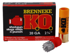 Brenneke SL122KO K.O. 12 Gauge 2.75″ 1 oz Slug Shot 5rd Box