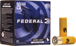 FEDERAL GAME LOAD 20GA 2.75 1 OZ #7.5 250RD CASE LOT
