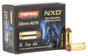 Norma Ammunition 611340020 Self Defense NXD 10mm Auto NXD 20 Per Box 10 Cs