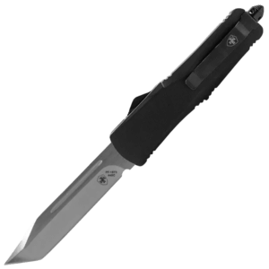 Templar Knife SBR232 Black Rubber Gen II Small 2.69″ OTF Tanto Part Serrated Silver 440C SS Blade 4.31″ Black Aluminum/Rubber Handle Features Glass Breaker Includes Pocket Clip/Sheath