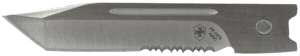 Templar Knife SBR232 Black Rubber Gen II Small 2.69″ OTF Tanto Part Serrated Silver 440C SS Blade 4.31″ Black Aluminum/Rubber Handle Features Glass Breaker Includes Pocket Clip/Sheath