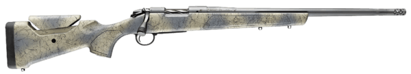 Bergara Rifles B14S802 B-14 Wilderness Sierra 6.5 Creedmoor 4+1 20 Sniper Gray Cerakote #5 Fluted Threaded Barrel  Sniper Gray Cerakote Steel Receiver  Wilderness Camo w/Black Webbing Fixed w/SoftTouch Synthetic Stock”