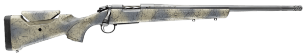 Bergara Rifles B14S804 B-14 Wilderness Sierra 22-250 Rem 4+1 22 Sniper Gray Cerakote #5 Fluted Threaded Barrel  Sniper Gray Cerakote Steel Receiver  Wilderness Camo w/Black Webbing Fixed w/SoftTouch Synthetic Stock”